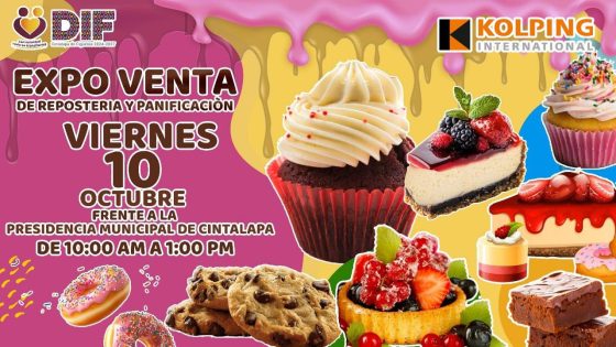 ¡Te invitamos a la Expo Venta de Repostería!