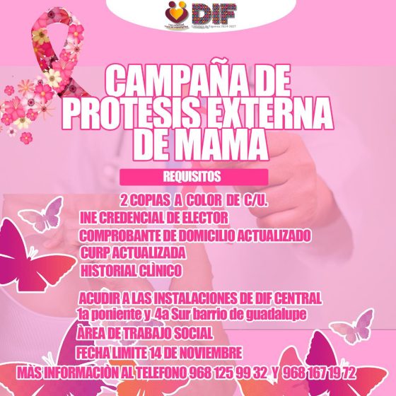 Campaña de prótesis externa de mama