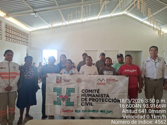 CONFORMAN COMITÉ HUMANISTA DE PROTECCIÓN CIVIL EN EL EJIDO 14 DE FEBRERO